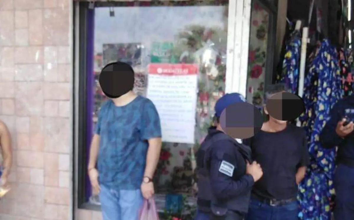 detenido robo tienda